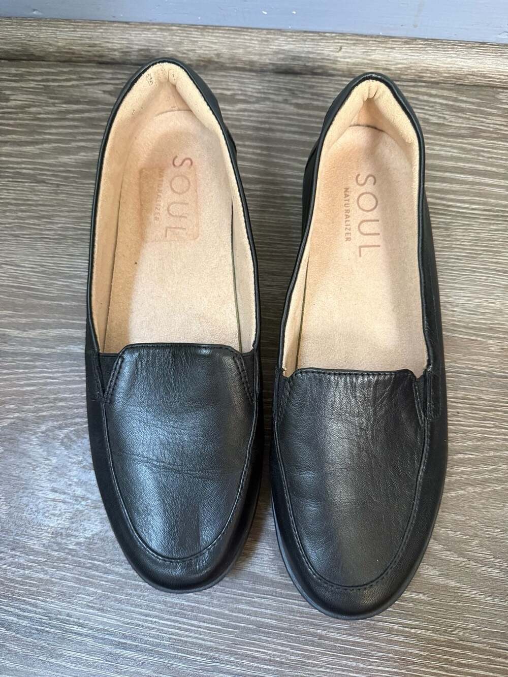 Soul Naturalizer Women's Kacy Slip-On Loafers in Black Leather